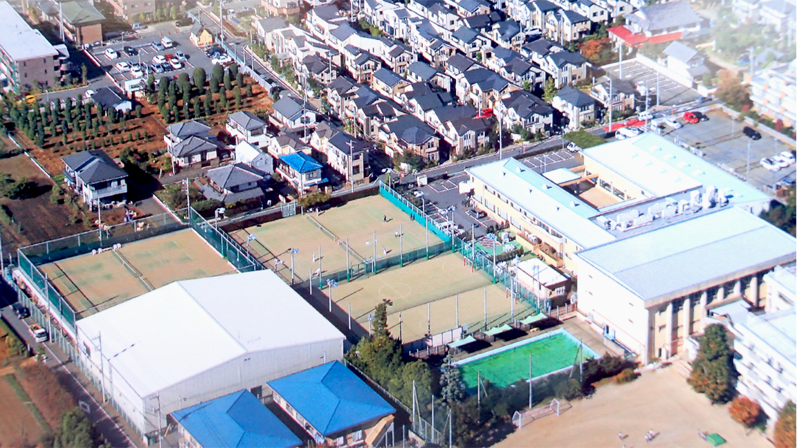 田無スポーツセンター平成22年航空写真による全景